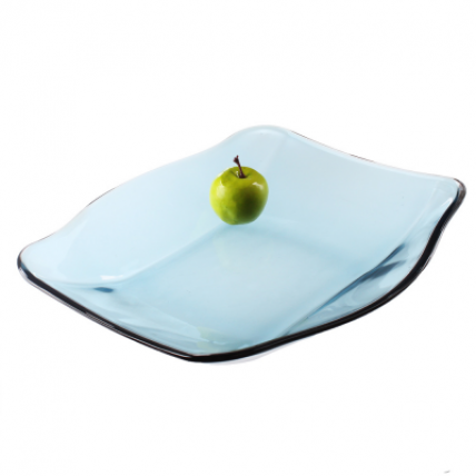Đĩa thủy tinh vuông Nettuno Blue 28 màu xanh (Bormioli Rocco) - 4