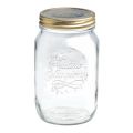 Hũ thủy tinh nắp vặn Quattro 1000ml (Bormioli Rocco) - small 1