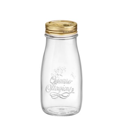 Hũ thủy tinh nắp vặn Quattro 400ml (Bormioli Rocco) - 1