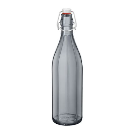 Chai thủy tinh nắp cài Oxford 1L - màu xám (Bormioli Rocco) - 1