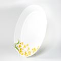 Đĩa thủy tinh ovan 320 Diva Ivory Y.G (La Opala) - small 2