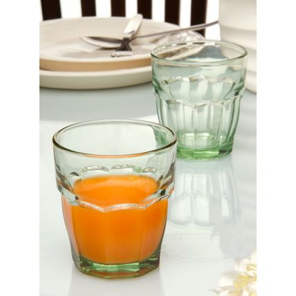 Ly thủy tinh chịu nhiệt màu xanh bạc hà Rock Bar 27cl (Bormioli Rocco) - 1