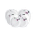 Combo 6 đĩa thủy tinh vuông Parma Geoflowers (Bormioli Rocco) - small 2