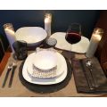 Bộ chén đĩa thủy tinh vuông Parma 10 món (Bormioli Rocco)  - small 2