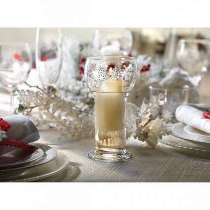 Ly thắp nến thủy tinh Lucilla Silver (Bormioli Rocco) - 2