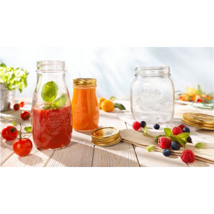 Hũ thủy tinh nắp vặn Quattro 400ml (Bormioli Rocco) - 3