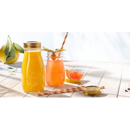 Hũ thủy tinh nắp vặn Quattro 400ml (Bormioli Rocco) - 4