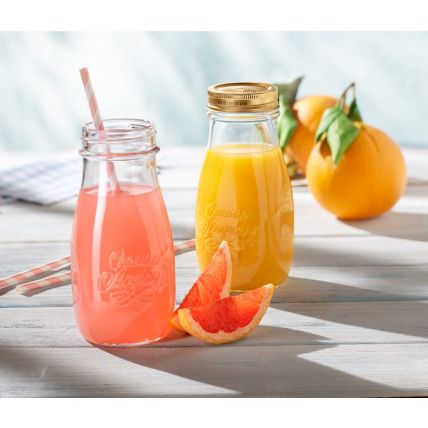 Hũ thủy tinh nắp vặn Quattro 400ml (Bormioli Rocco) - 2