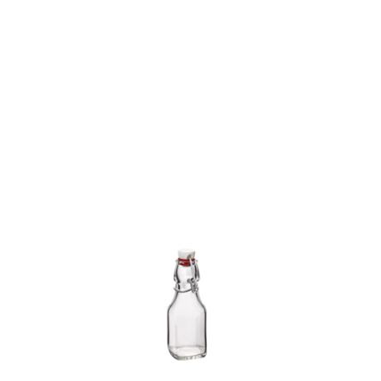 Chai thủy tinh vuông nắp cài Swing 125ml (Bormioli Rocco) - 1