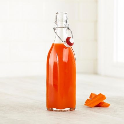 Chai thủy tinh vuông nắp cài Swing 0.25L (Bormioli Rocco) - 3