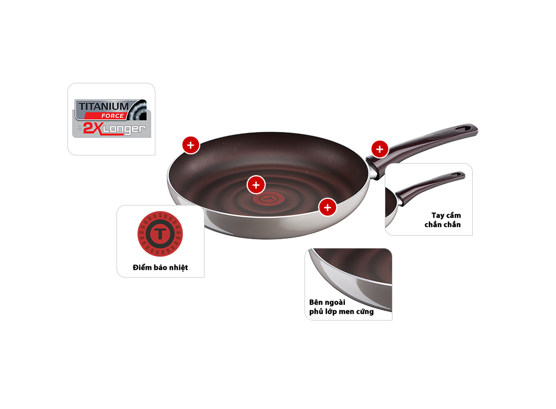 Chảo chống dính Tefal Pleasure 20cm h3