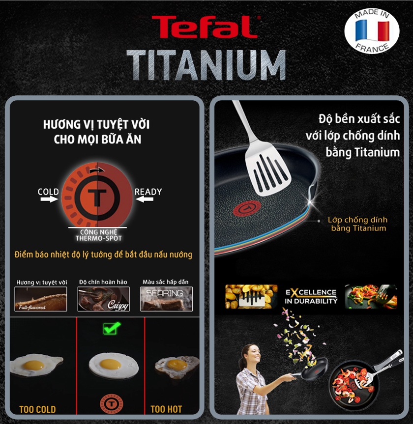 Chảo chống dính Tefal Pleasure 20cm h4
