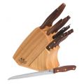Bộ dao cán gỗ 12 món Chicago Walnut - small 1