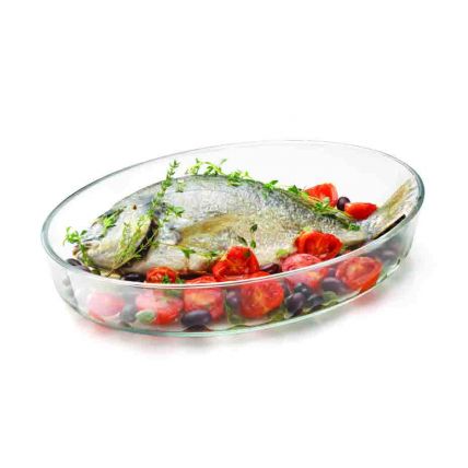 Khay thủy tinh oval Fornoverre 1,7L (Bormioli Rocco) - 2