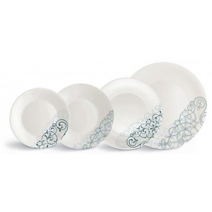 Combo 6 đĩa thủy tinh Moon Liberty Blue- Bormioli
