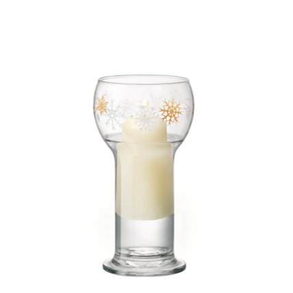 Ly thắp nến thủy tinh Lucilla Gold