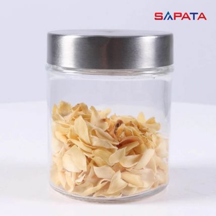 Hũ thủy tinh tròn nắp vặn inox 0,75L - SAPATA - 2