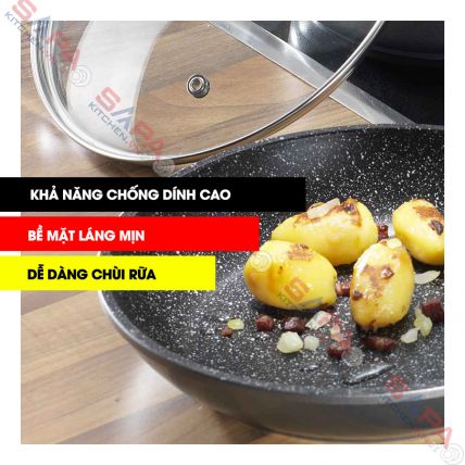 Chảo  chống dính phủ đá thiên nhiên Stoneline 20 cm - LOGO - 4