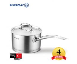 Quánh inox cao cấp Korkmaz Proline 2 lít có nắp - A1157