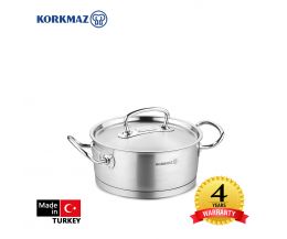Nồi inox cao cấp thân thấp Korkmaz Proline 2.8 lít - A1169
