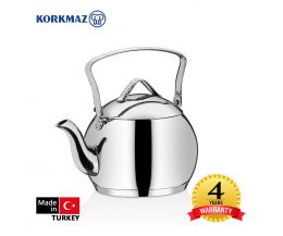 Ấm inox cao cấp Korkmaz Tombik 3.5 lít - A094