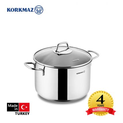 Nồi inox cao cấp Korkmaz Perla 4.8 lít thân cao - A2698 - 1