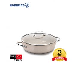 Nồi chống dính cao cấp Korkmaz Granita thân thấp 2.5 lít - A1854